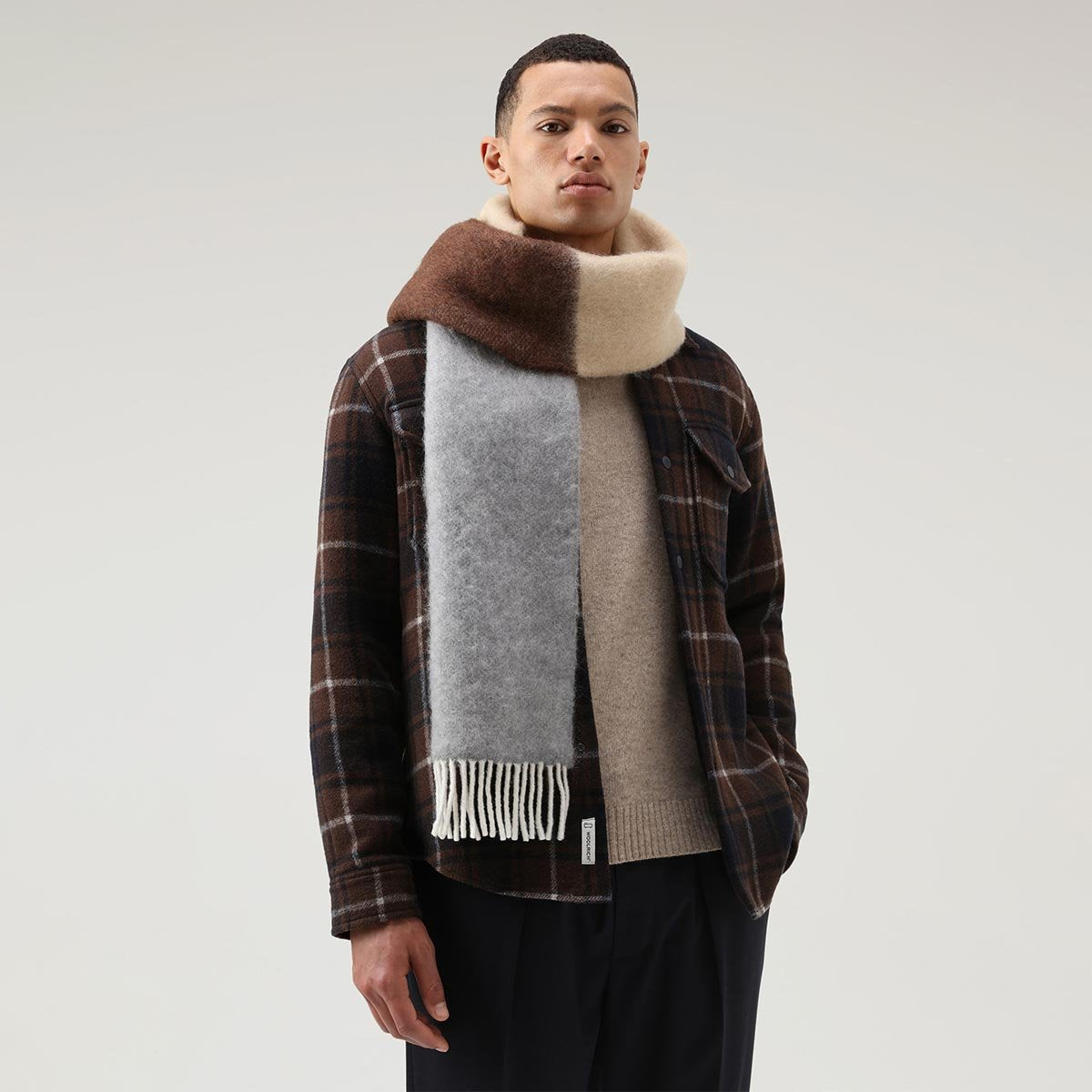 Sciarpa unisex misto lana