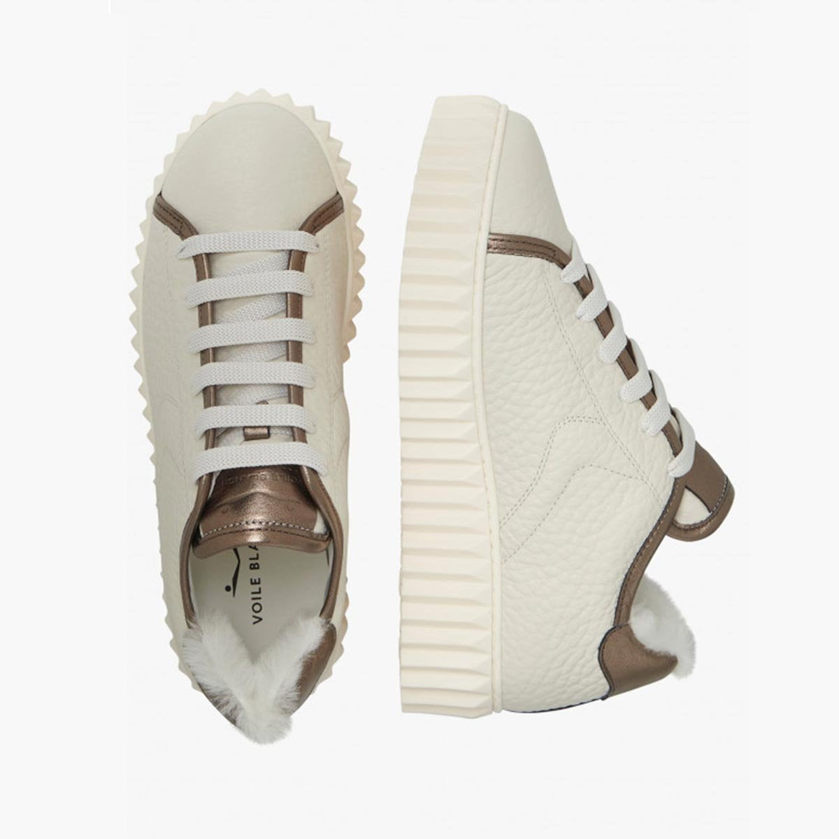 Sneaker in pelle martellata
