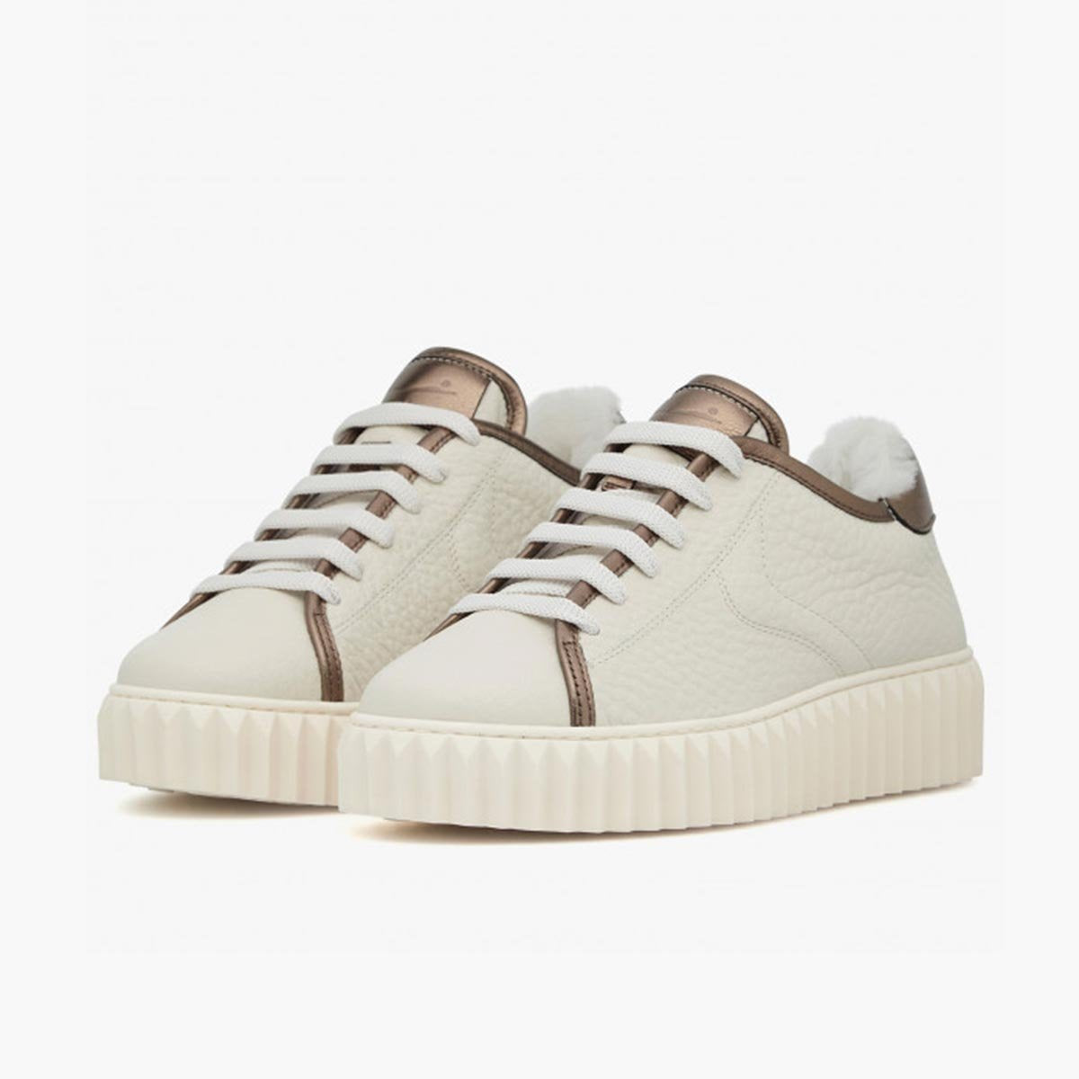 Sneaker in pelle martellata