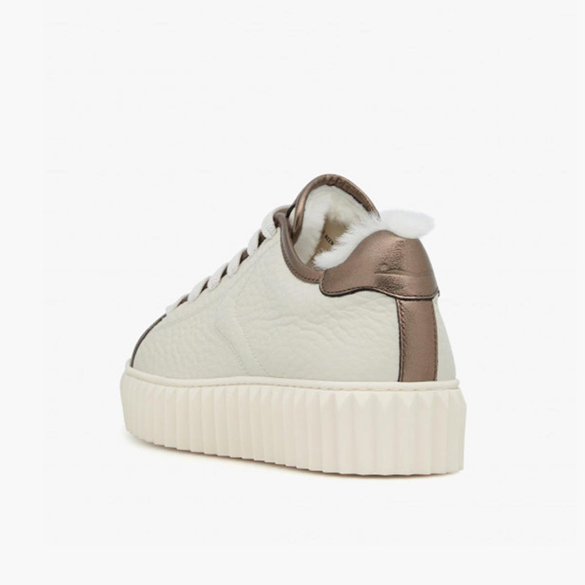 Sneaker in pelle martellata