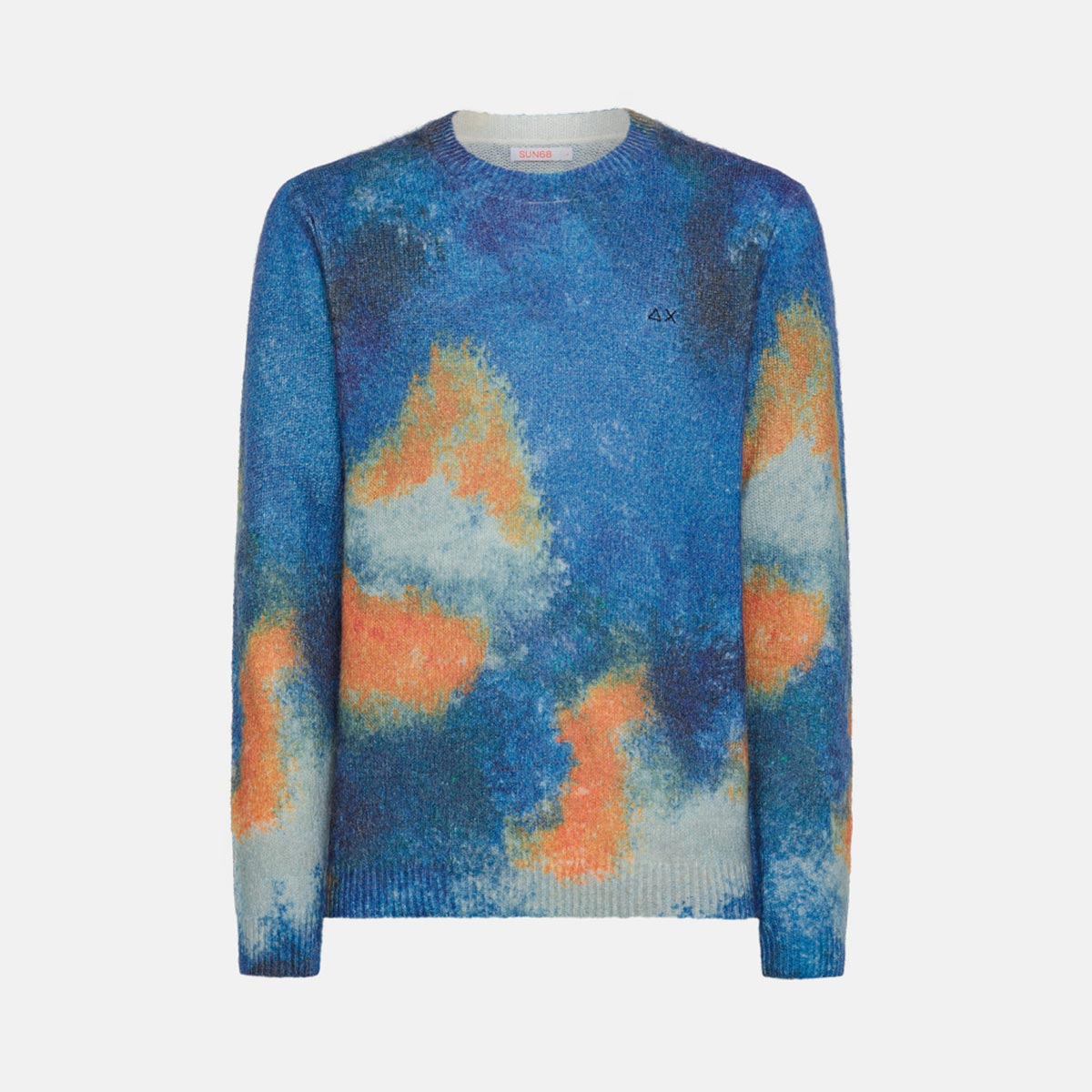 Maglione giro collo all over