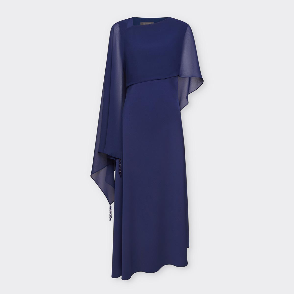 Abito lungo elegante con stola