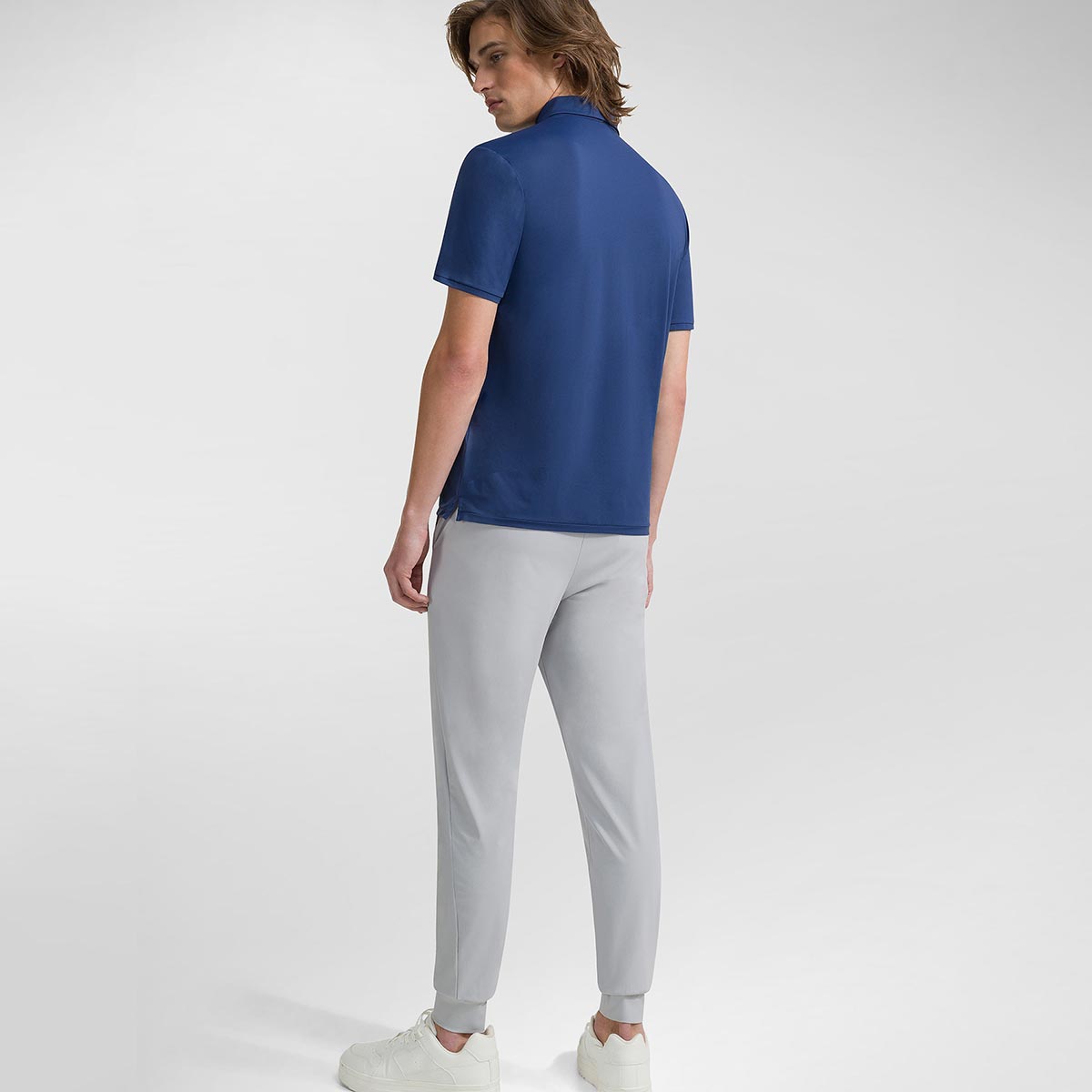 Polo techno blu royal con taschino