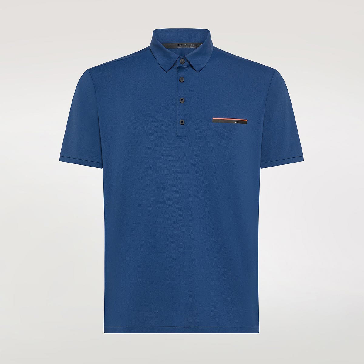 Polo techno blu royal con taschino