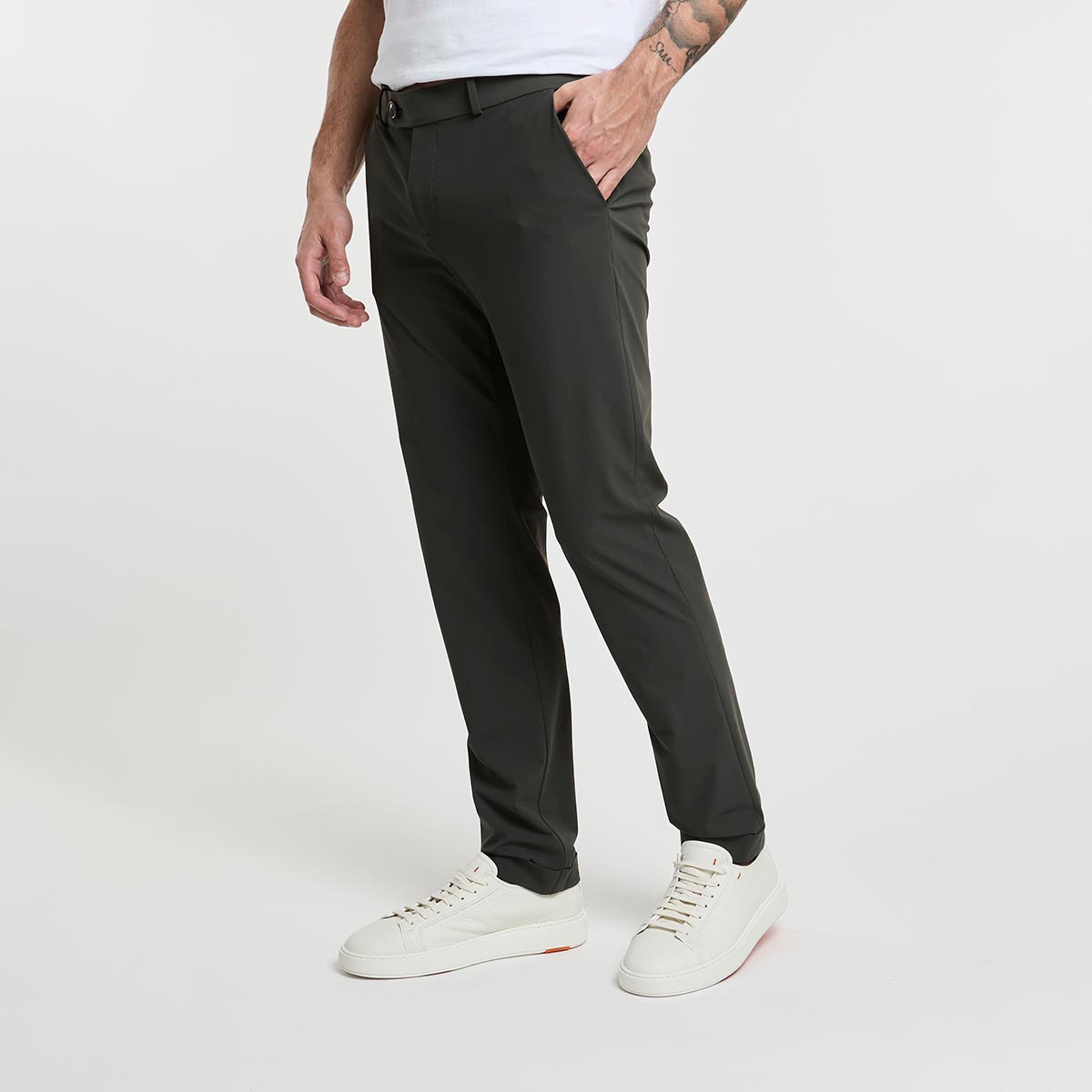 Pantalone chino verde