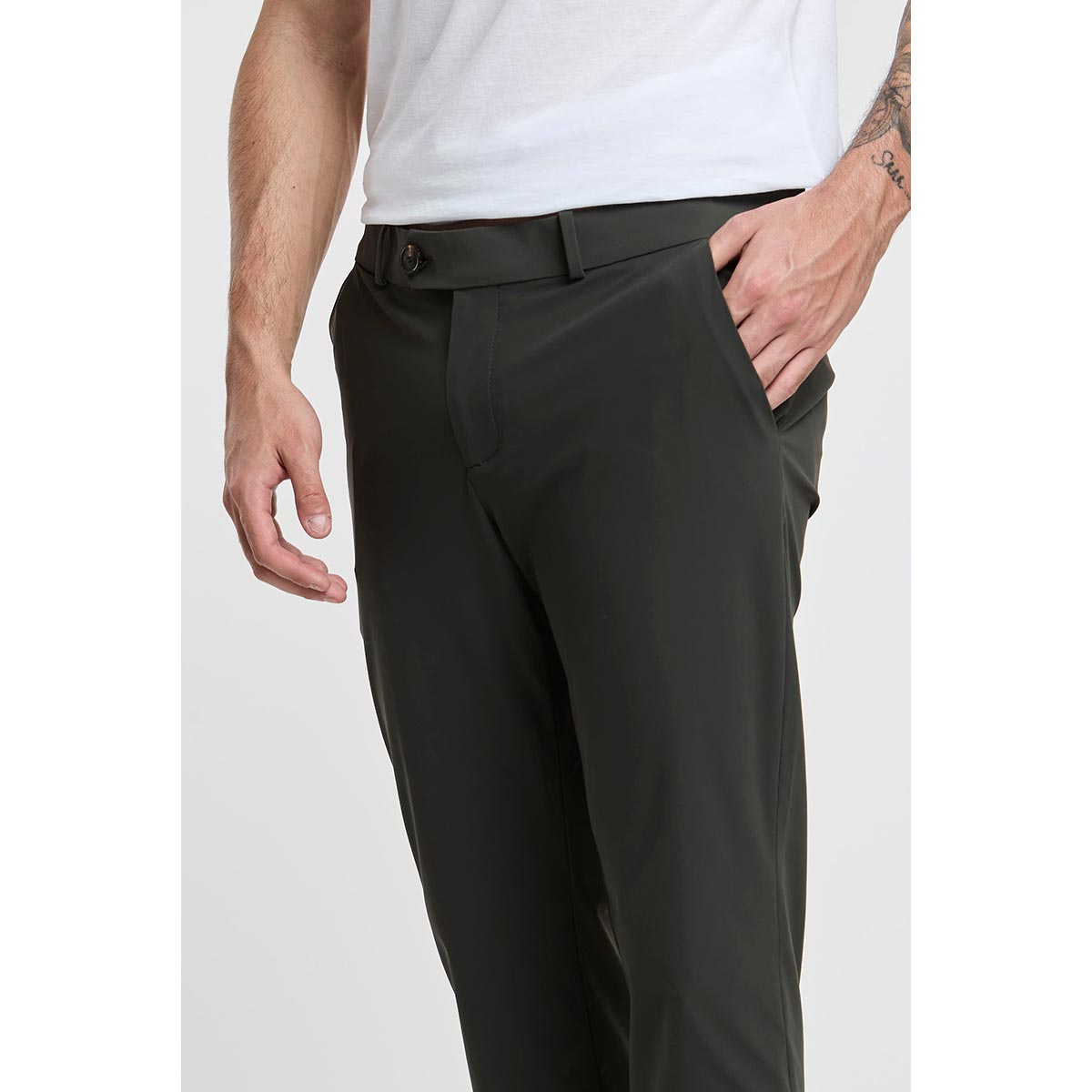 Pantalone chino verde