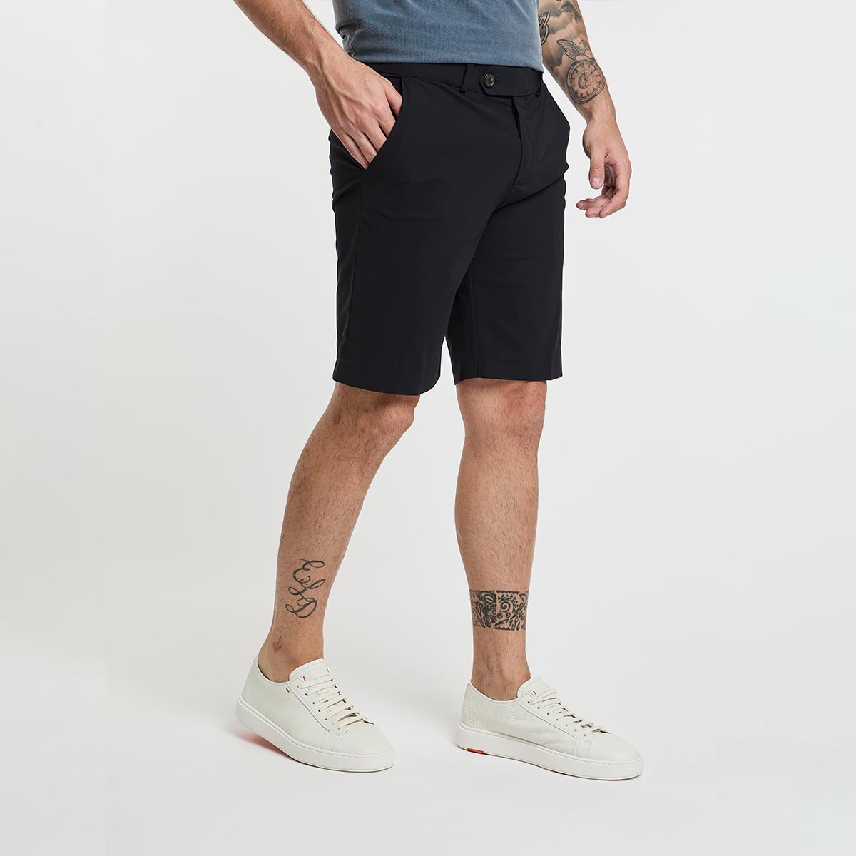 Bermuda chino blu