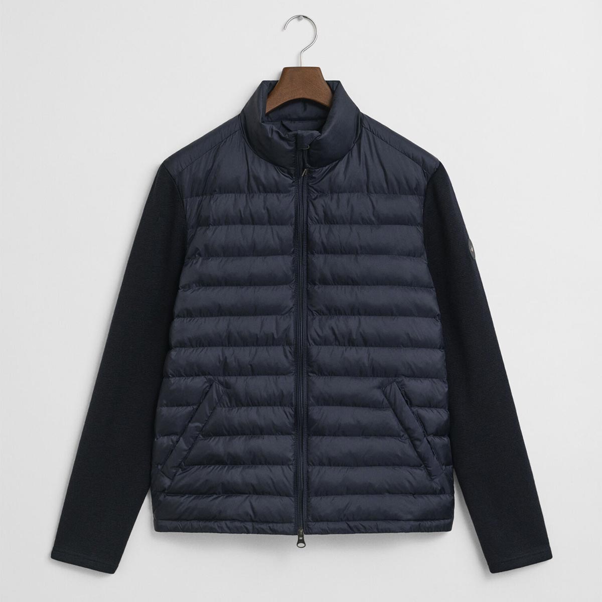 Giacca doppio tessuto: Piumino- maglia