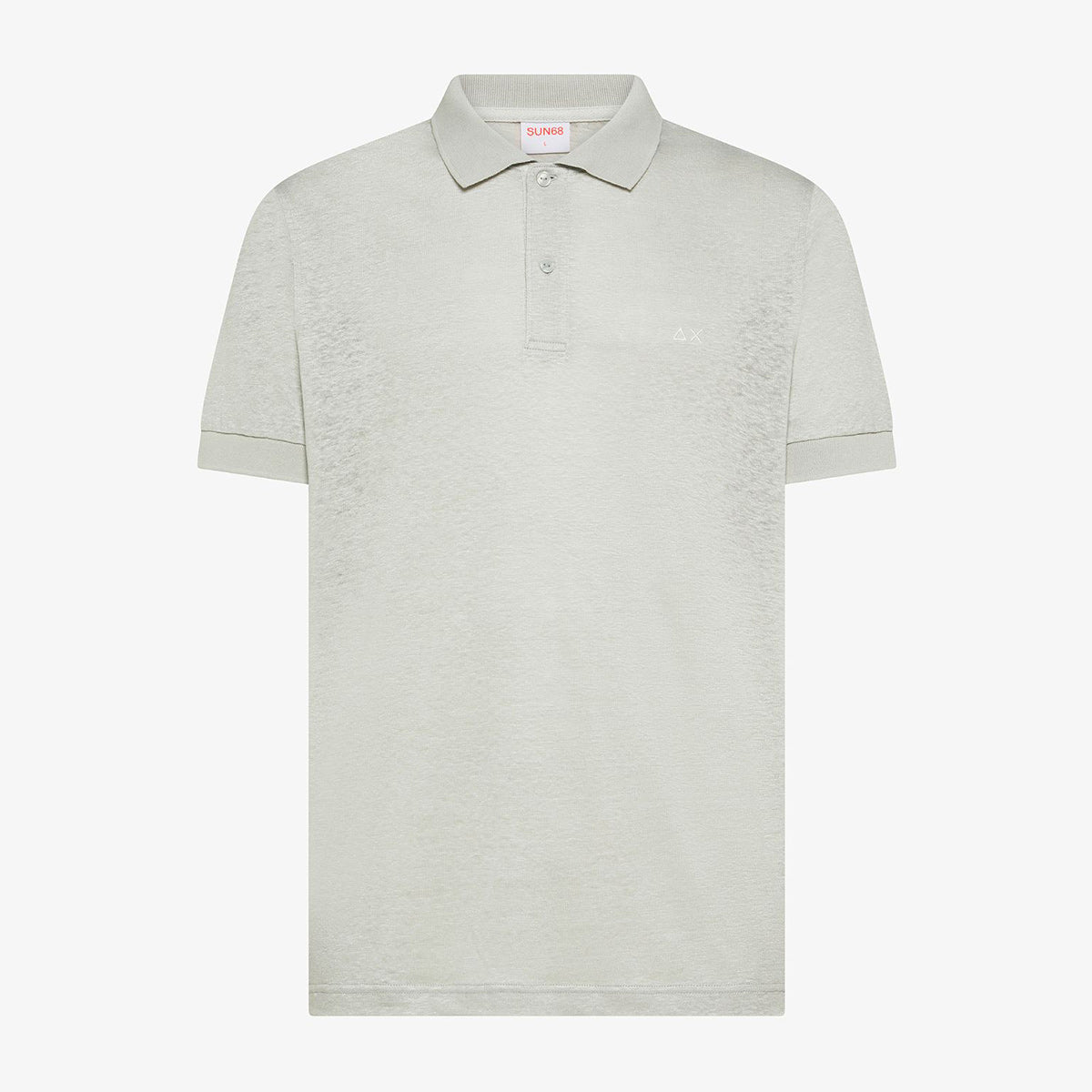 Polo grigia in lino