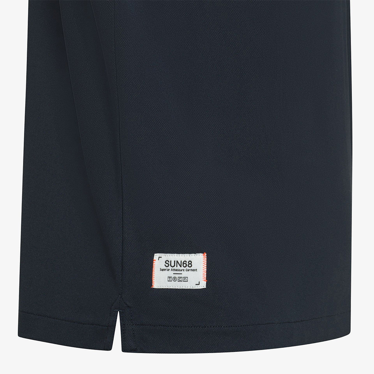 Polo in piquet tecnico leggero blu navy