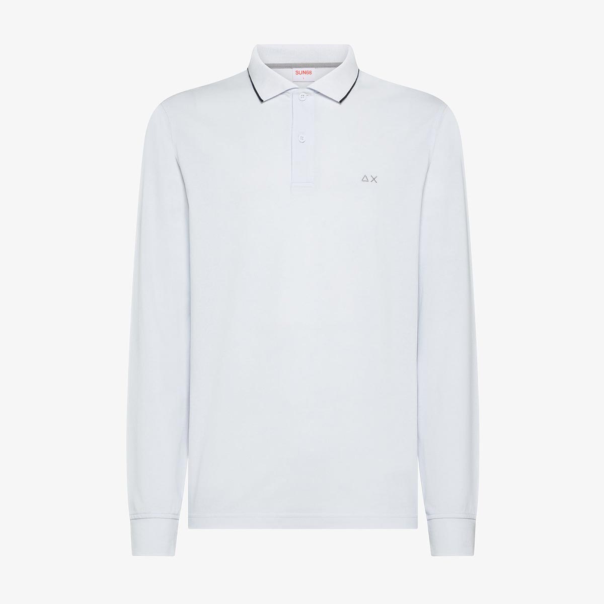Polo manica lunga bianca