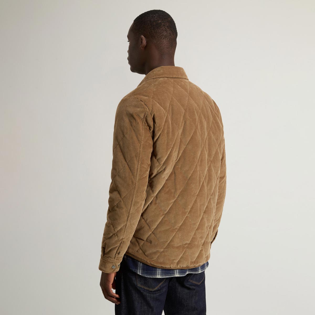 Giacca a camicia in velluto