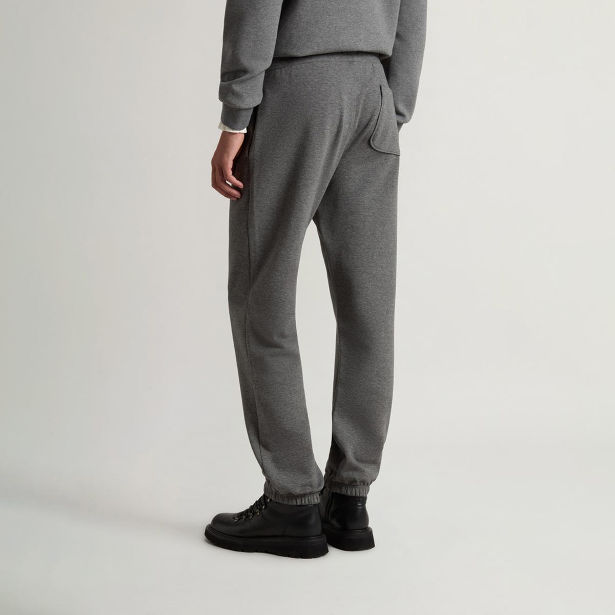 Pantaloni in misto cotone interlock