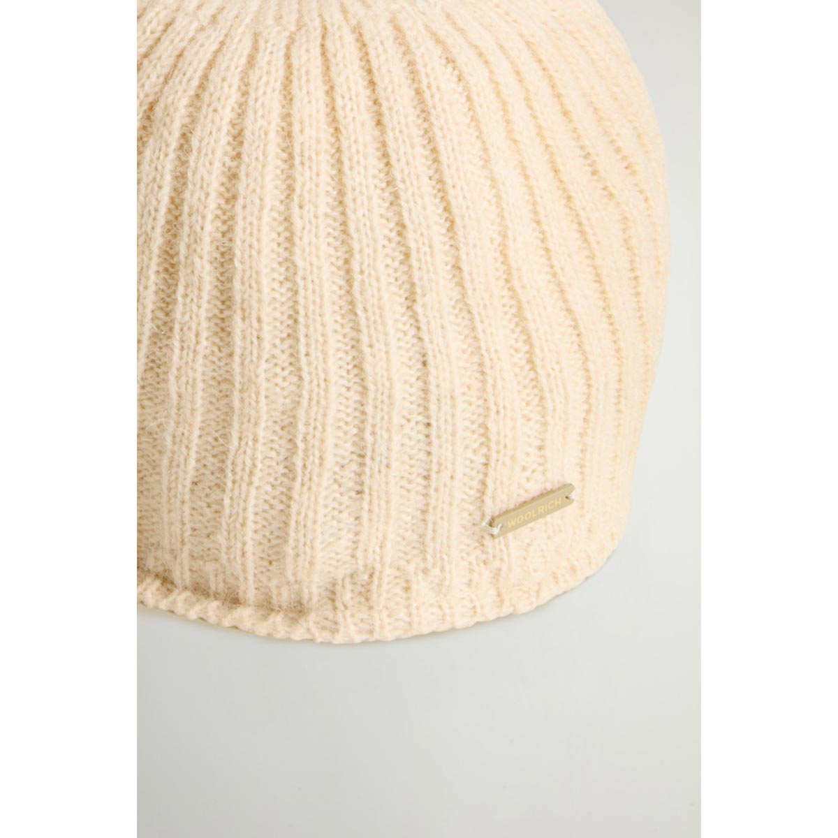 Cappellino con visiera in misto lana e alpaca