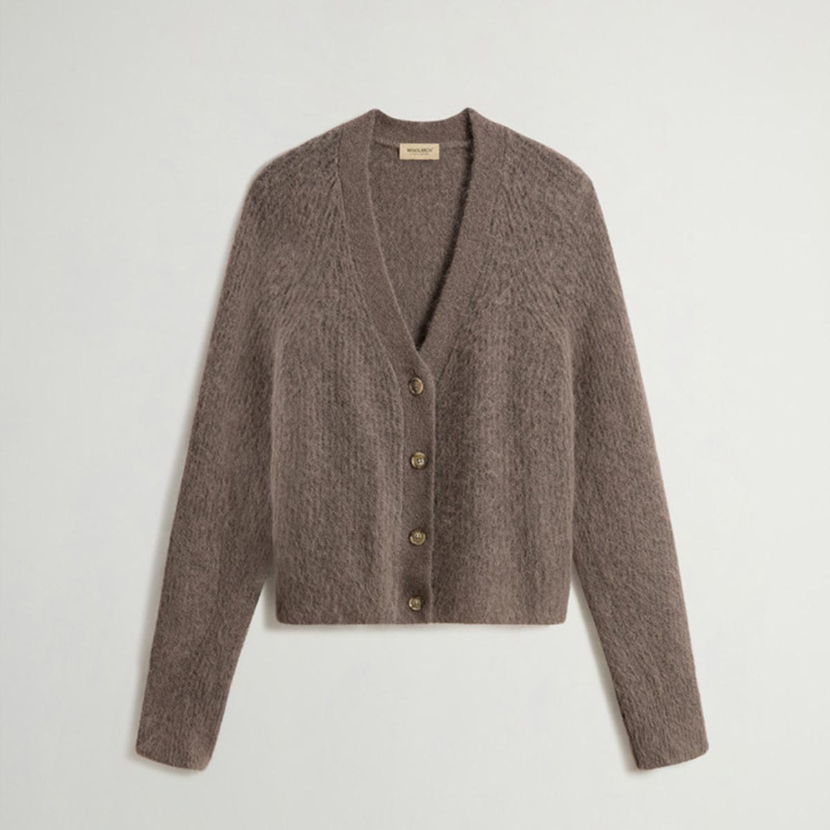 Cardigan in misto alpaca e lana