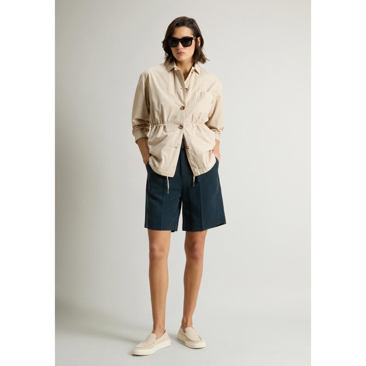 Giacca a camicia in cotone