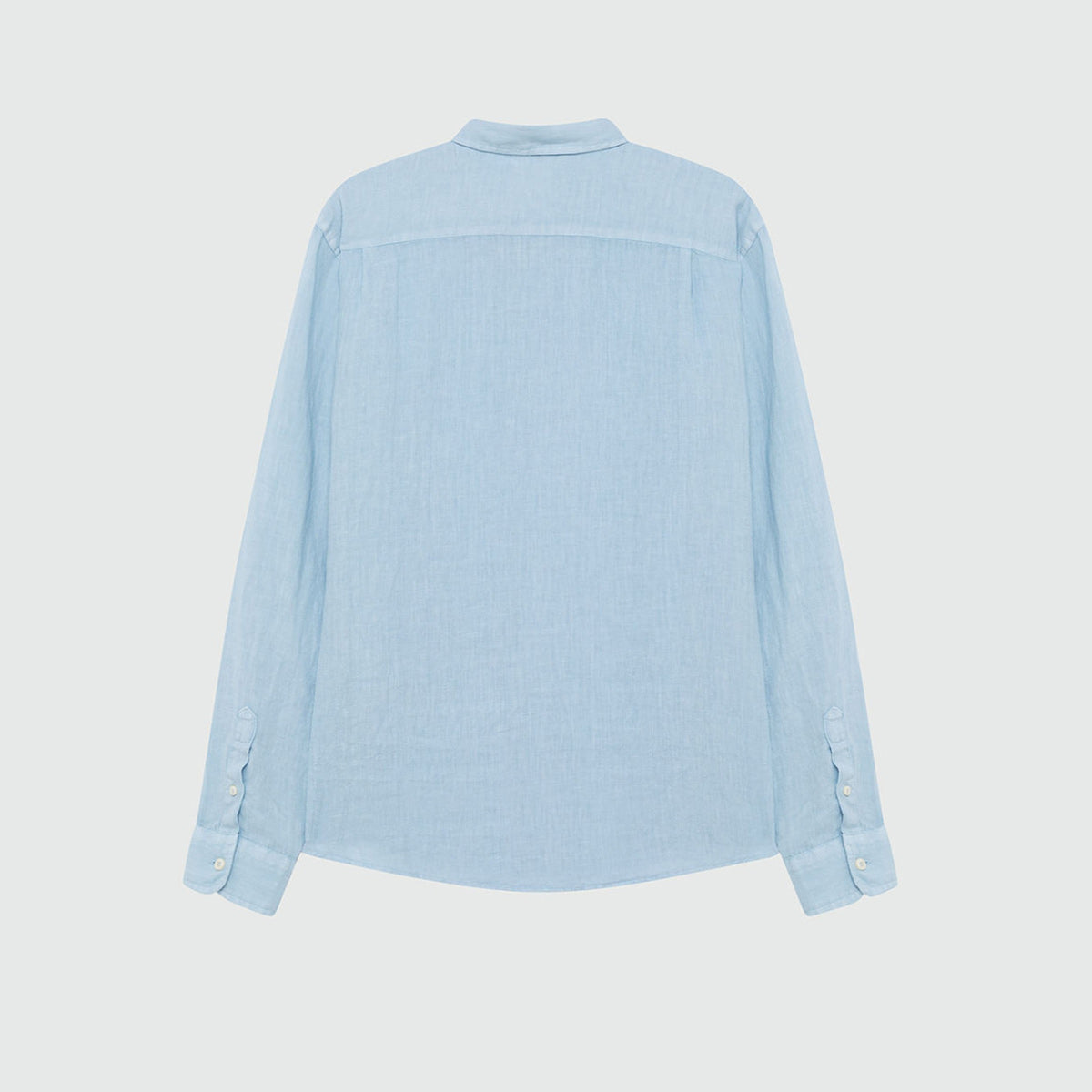 Camicia in lino azzurra