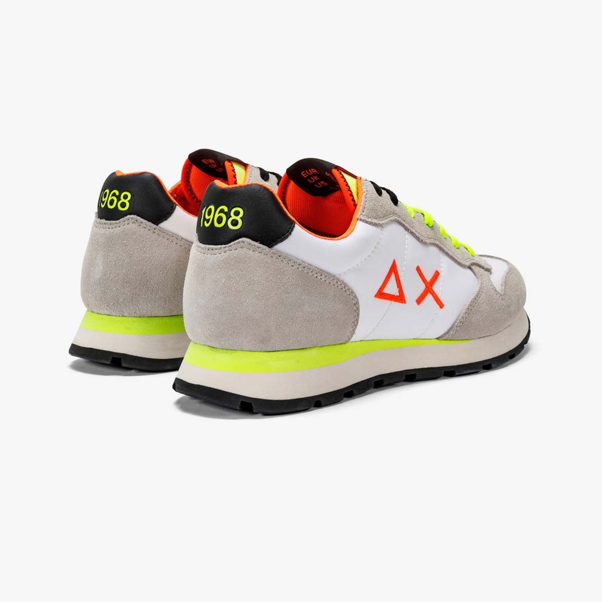 Sneaker bianca fluo
