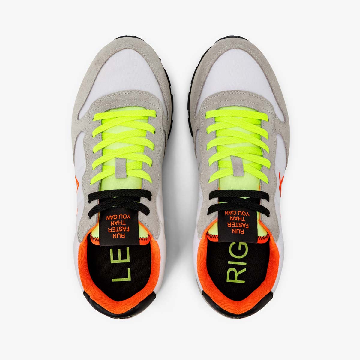 Sneaker bianca fluo