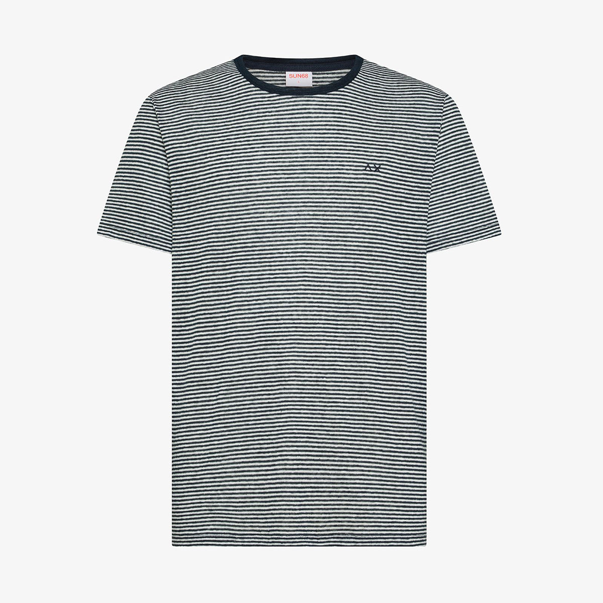 T-shirt in lino a righe