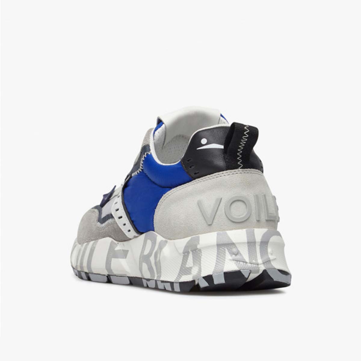 Sneaker in pelle e tessuto