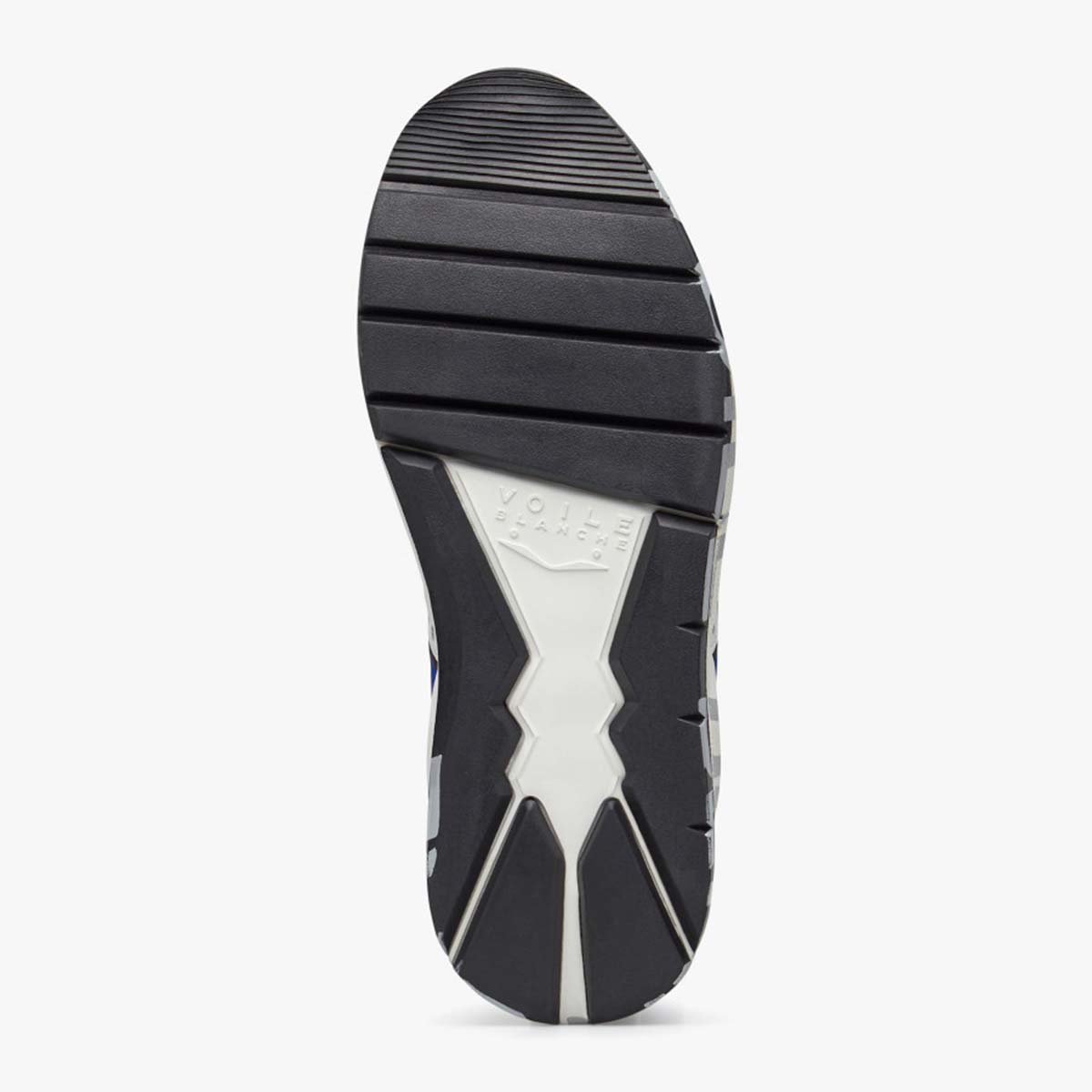 Sneaker in pelle e tessuto
