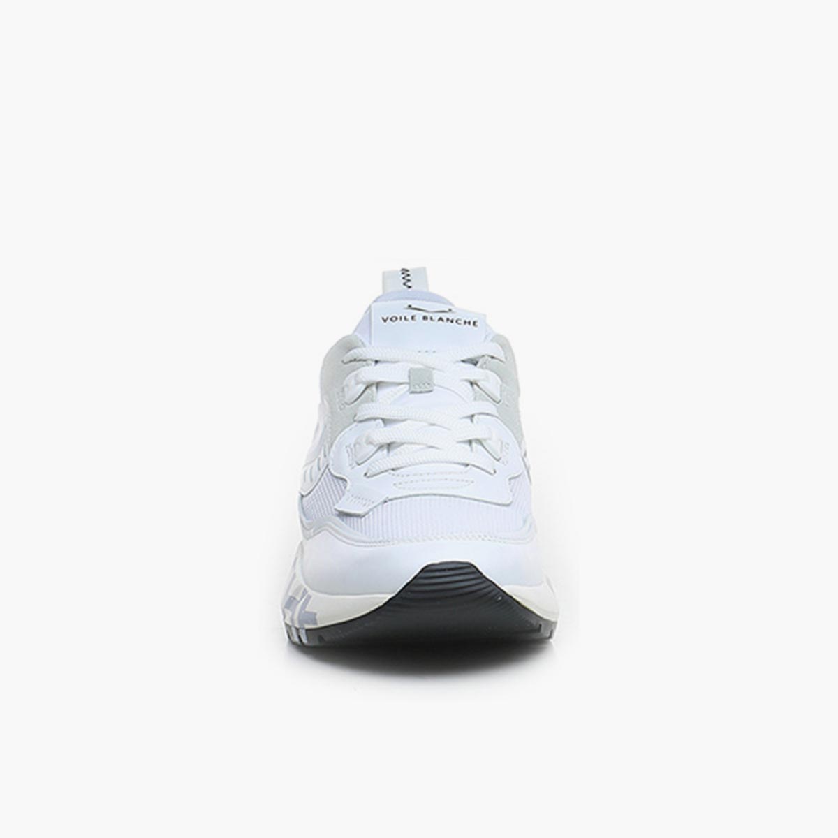 Sneaker in pelle e tessuto bianca