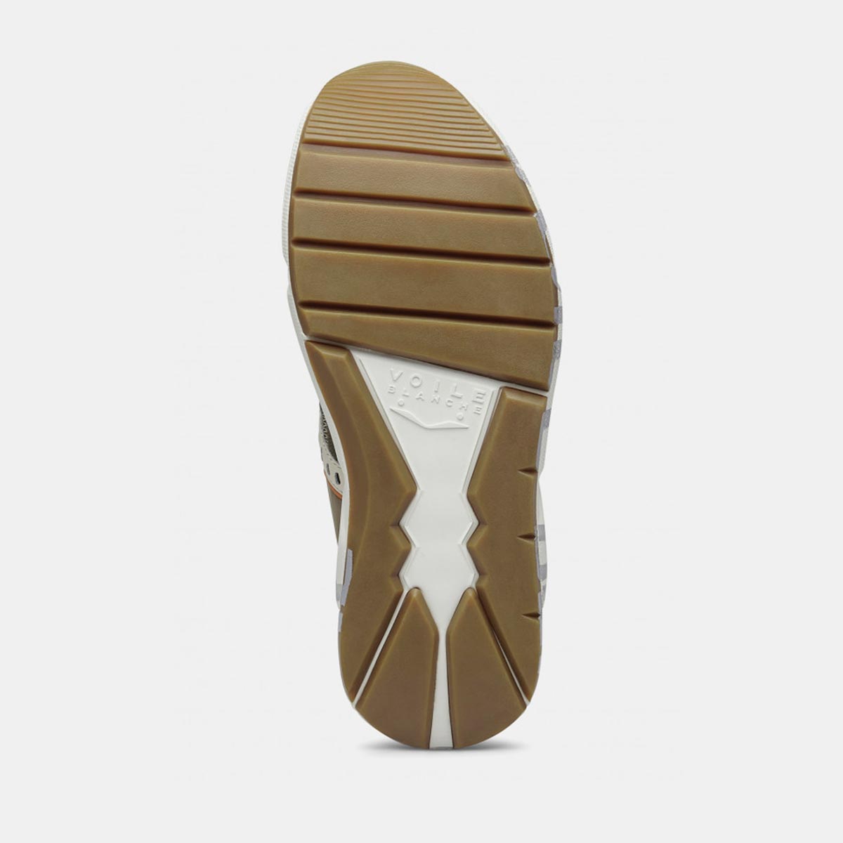 Sneaker in pelle e tessuto