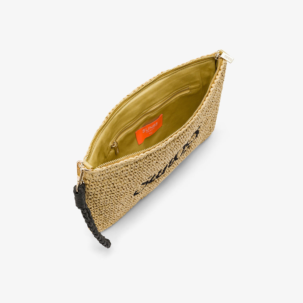 Pochette in raffia