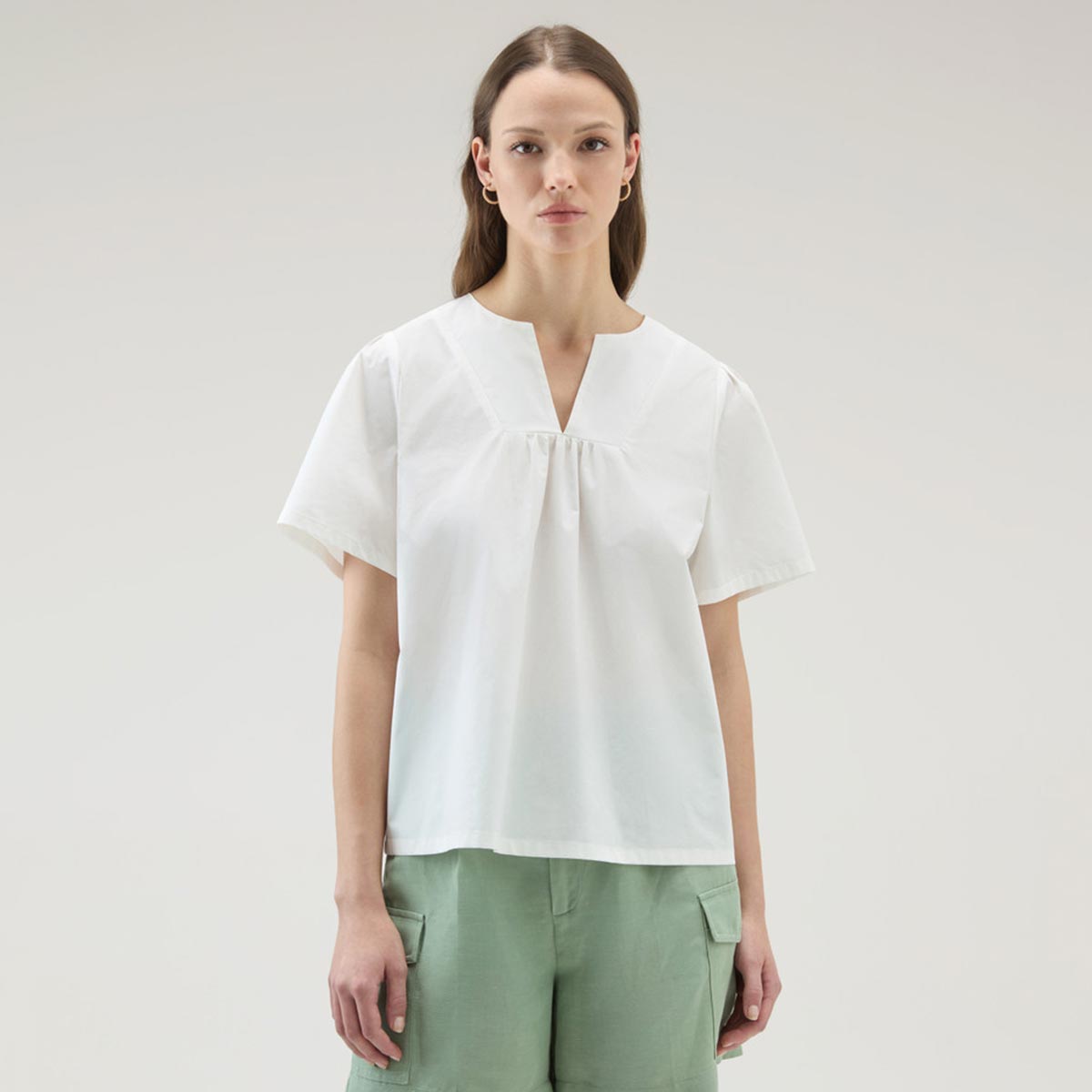 Camicia blusa in cotone
