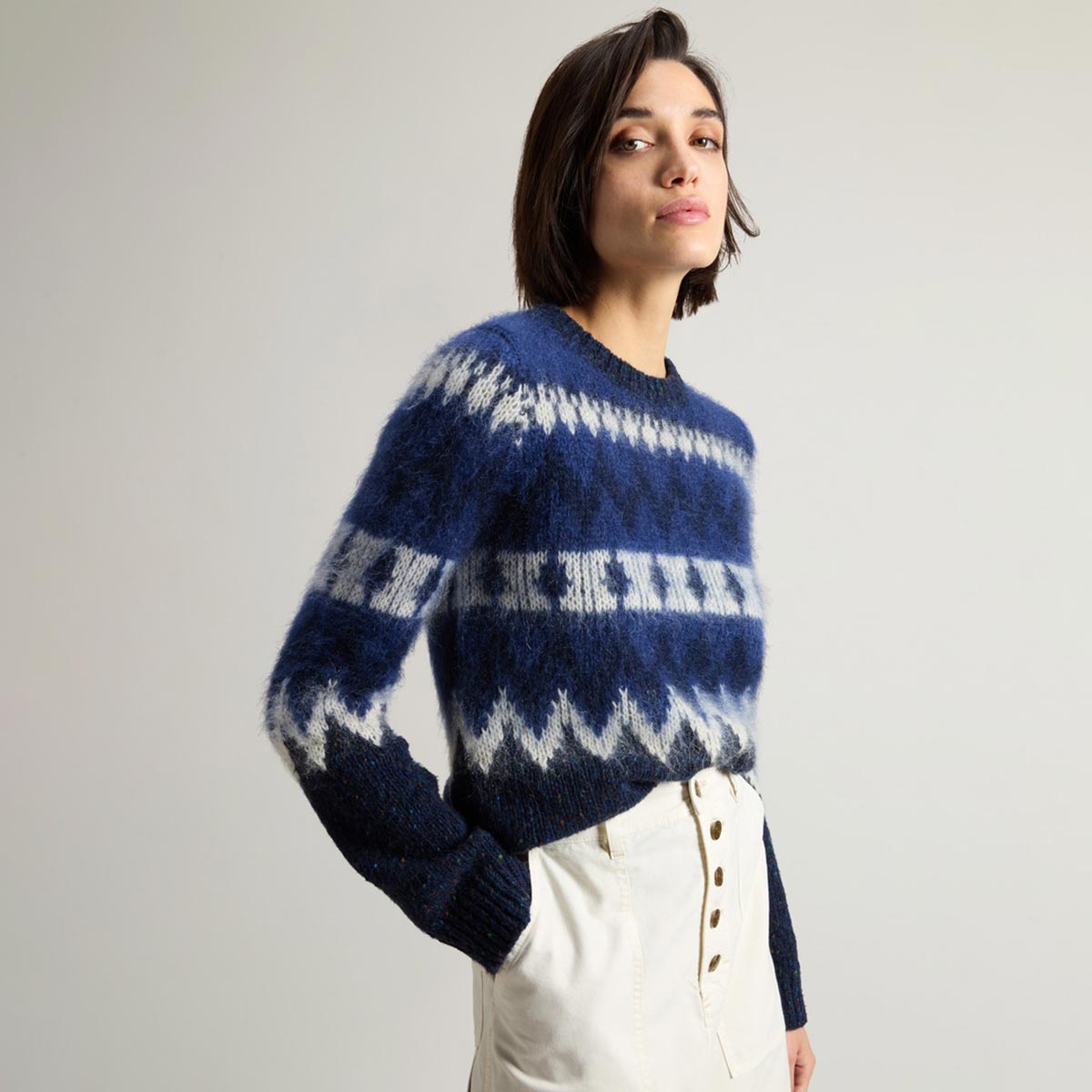 Maglione Fair Isle in misto lana