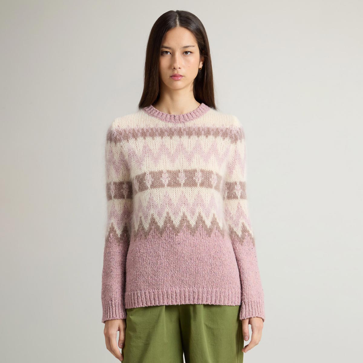 Maglione Fair Isle in misto lana