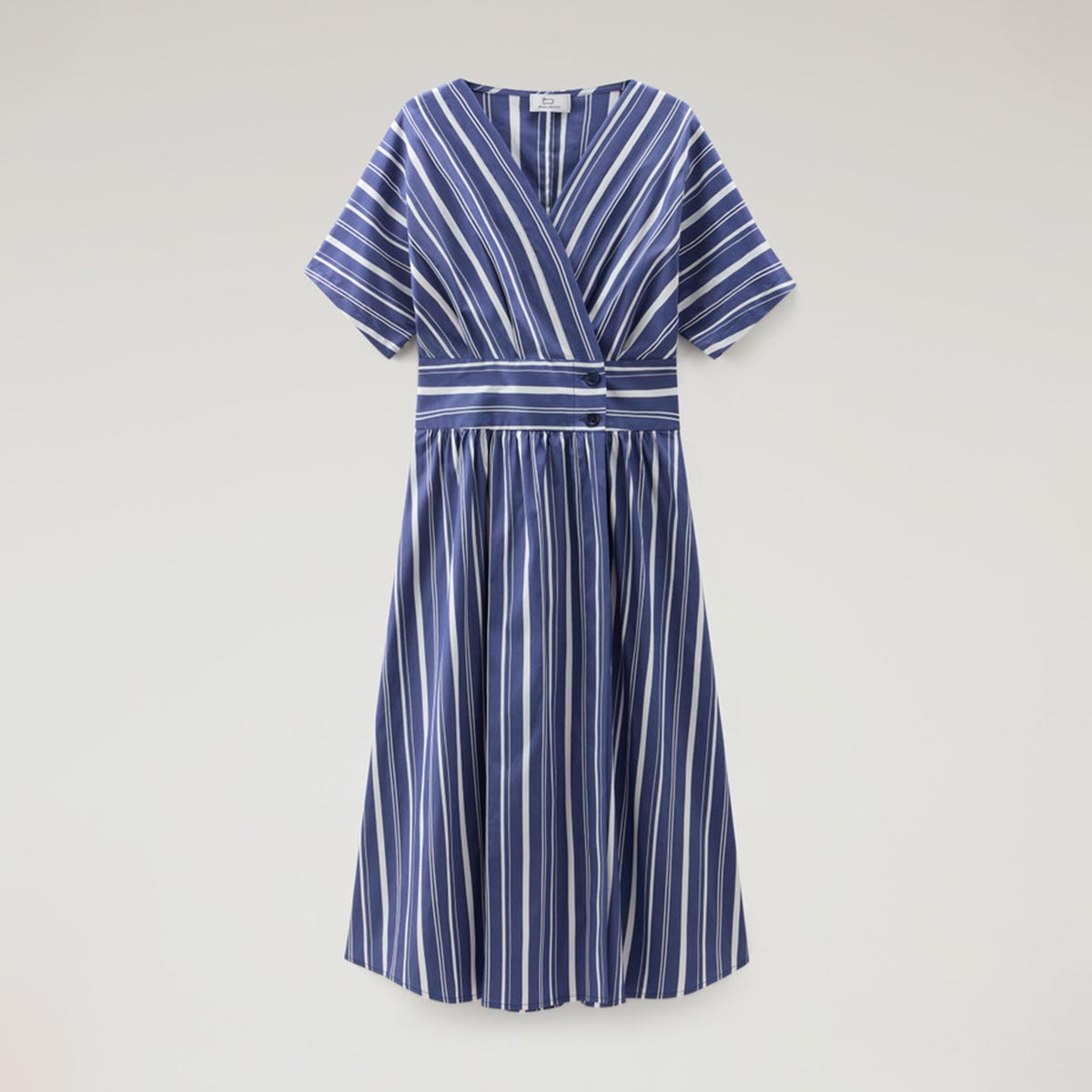 Vestito a righe in popeline di misto cotone
