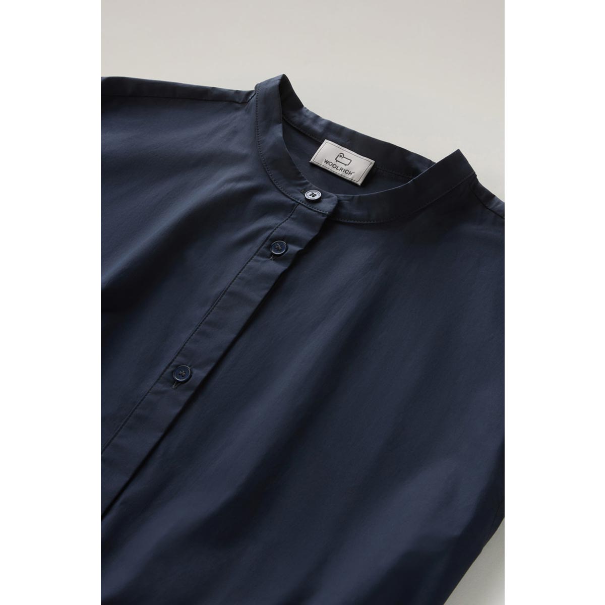 Vestito in popeline di cotone con balze