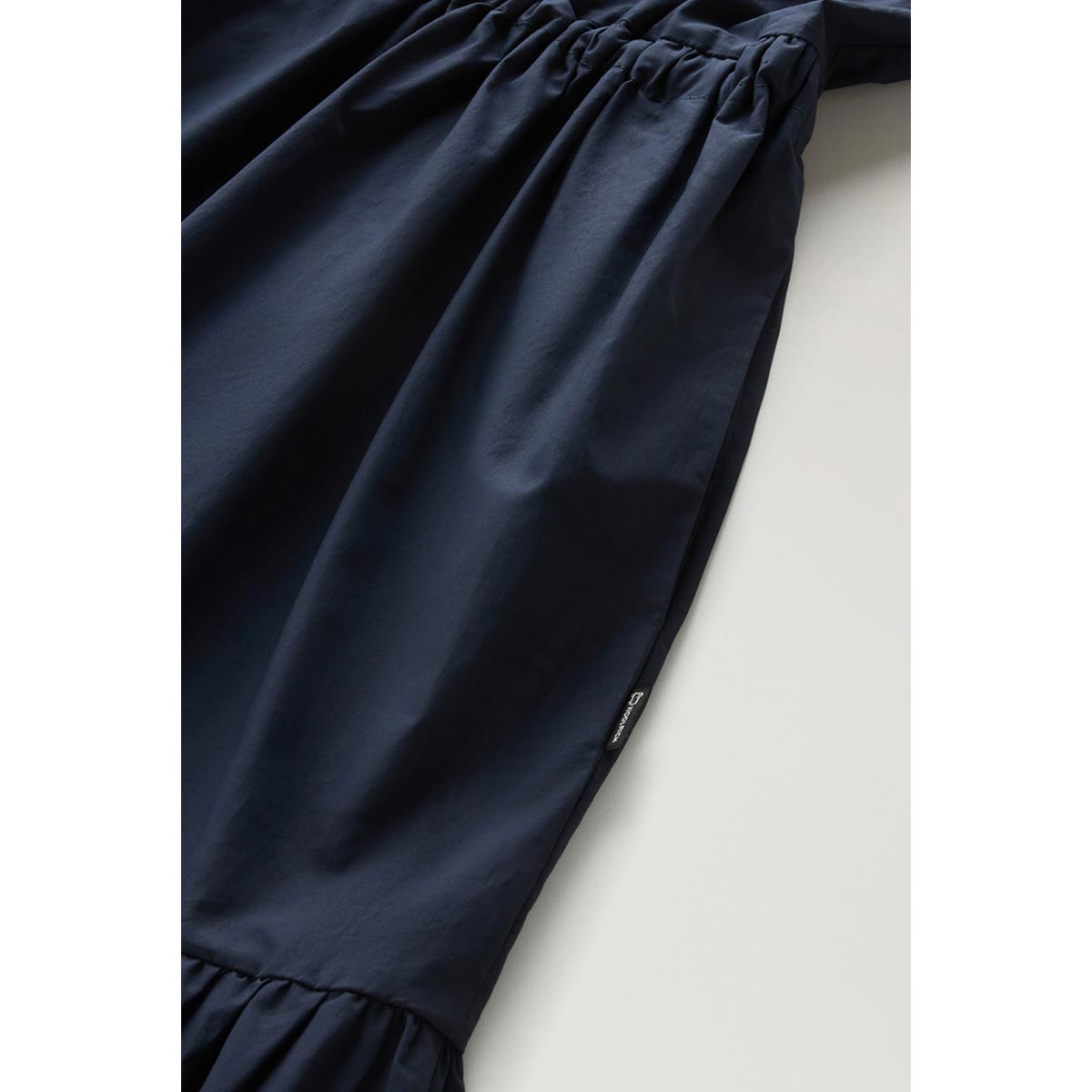 Vestito in popeline di cotone con balze