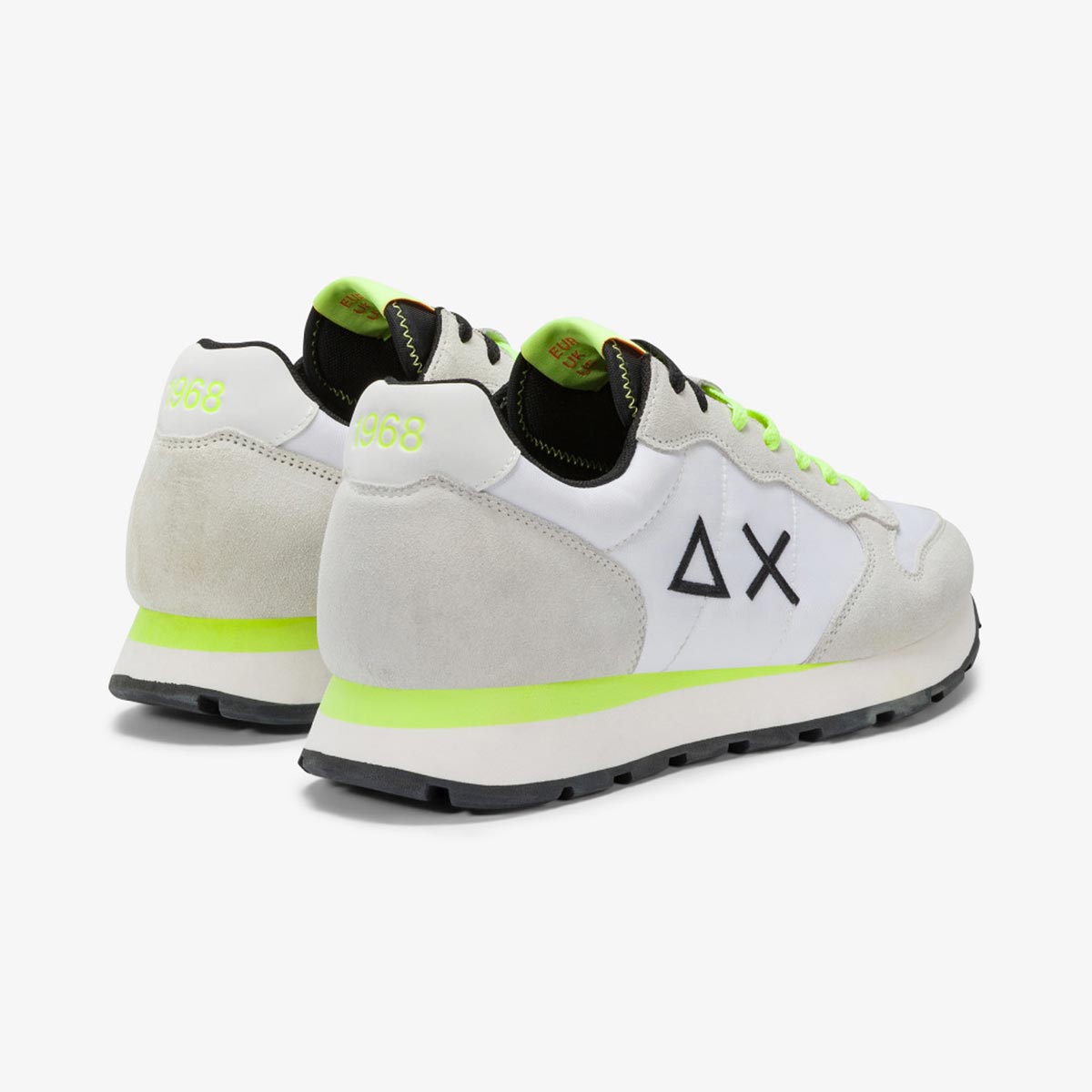 Sneaker bianca fluo