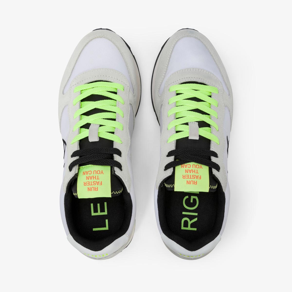 Sneaker bianca fluo