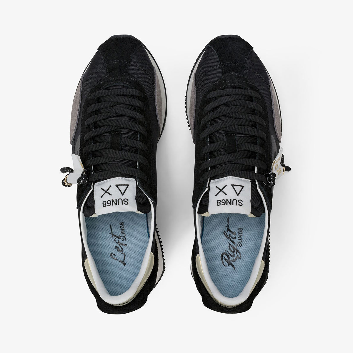Sneaker fondo runner nera