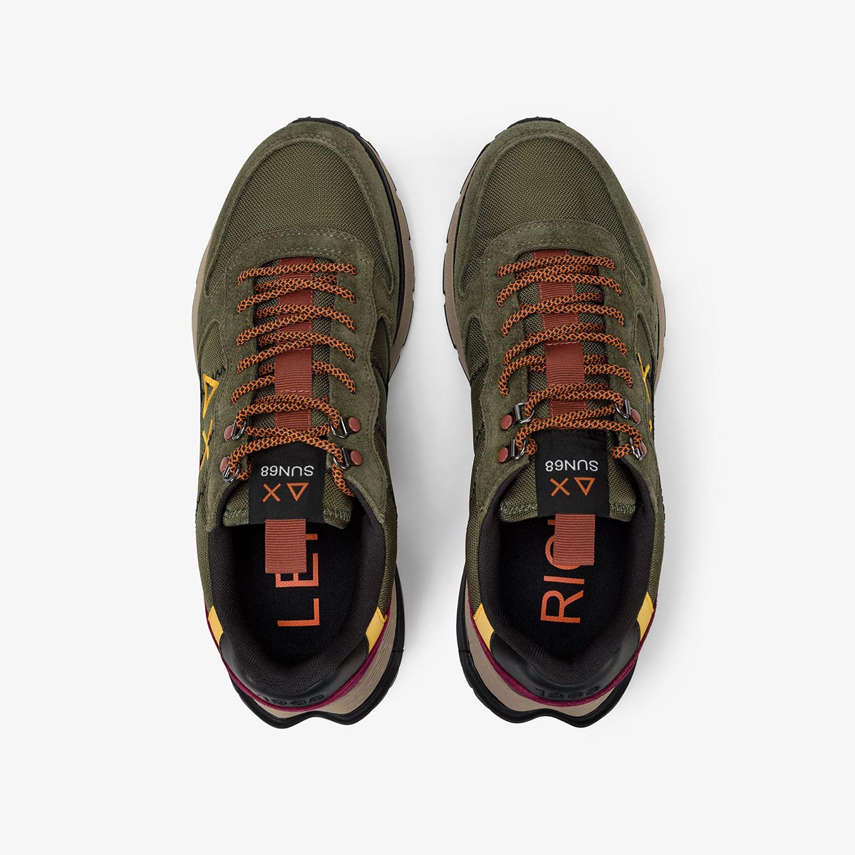 Sneakers in camoscio e cordura