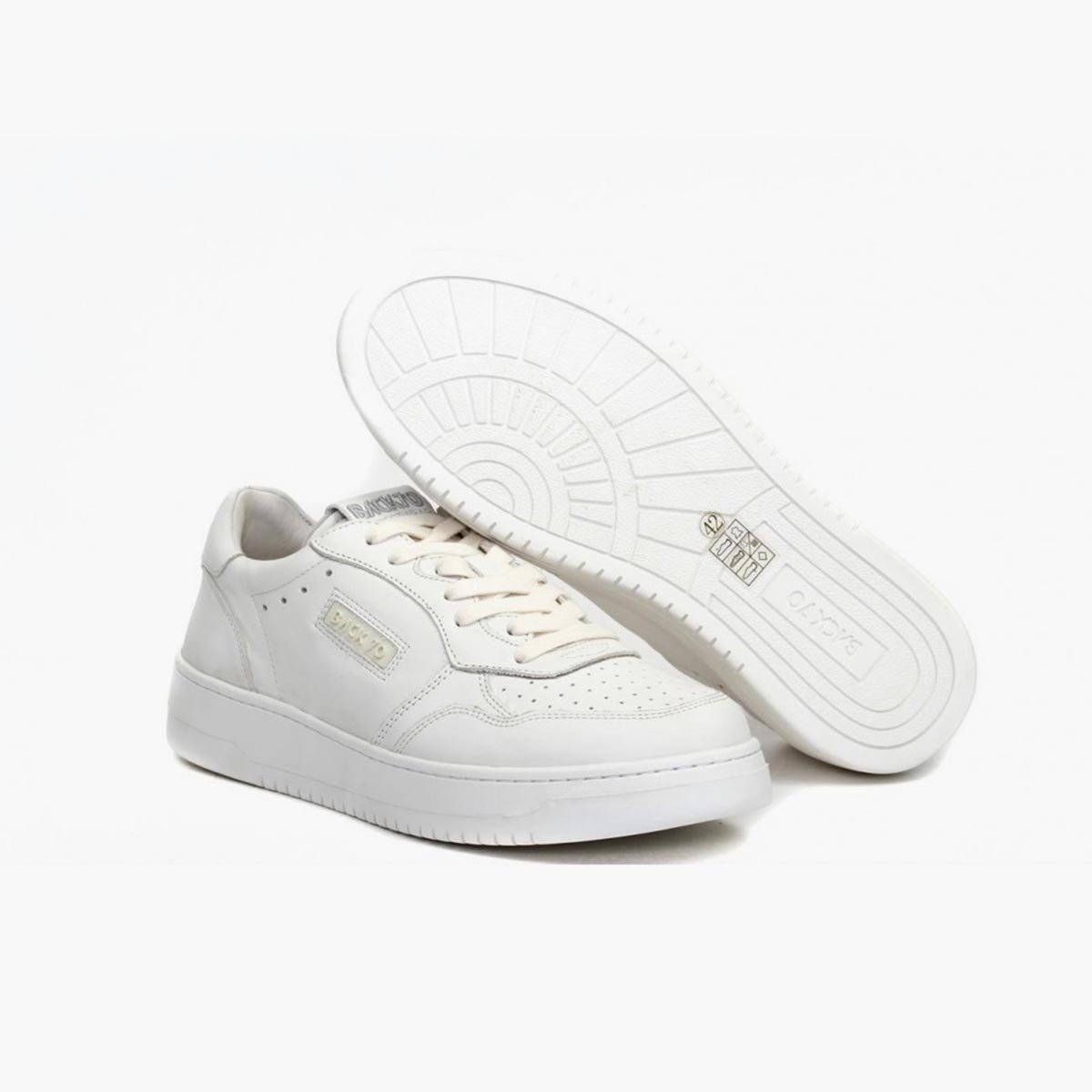 Sneaker in pelle bianca