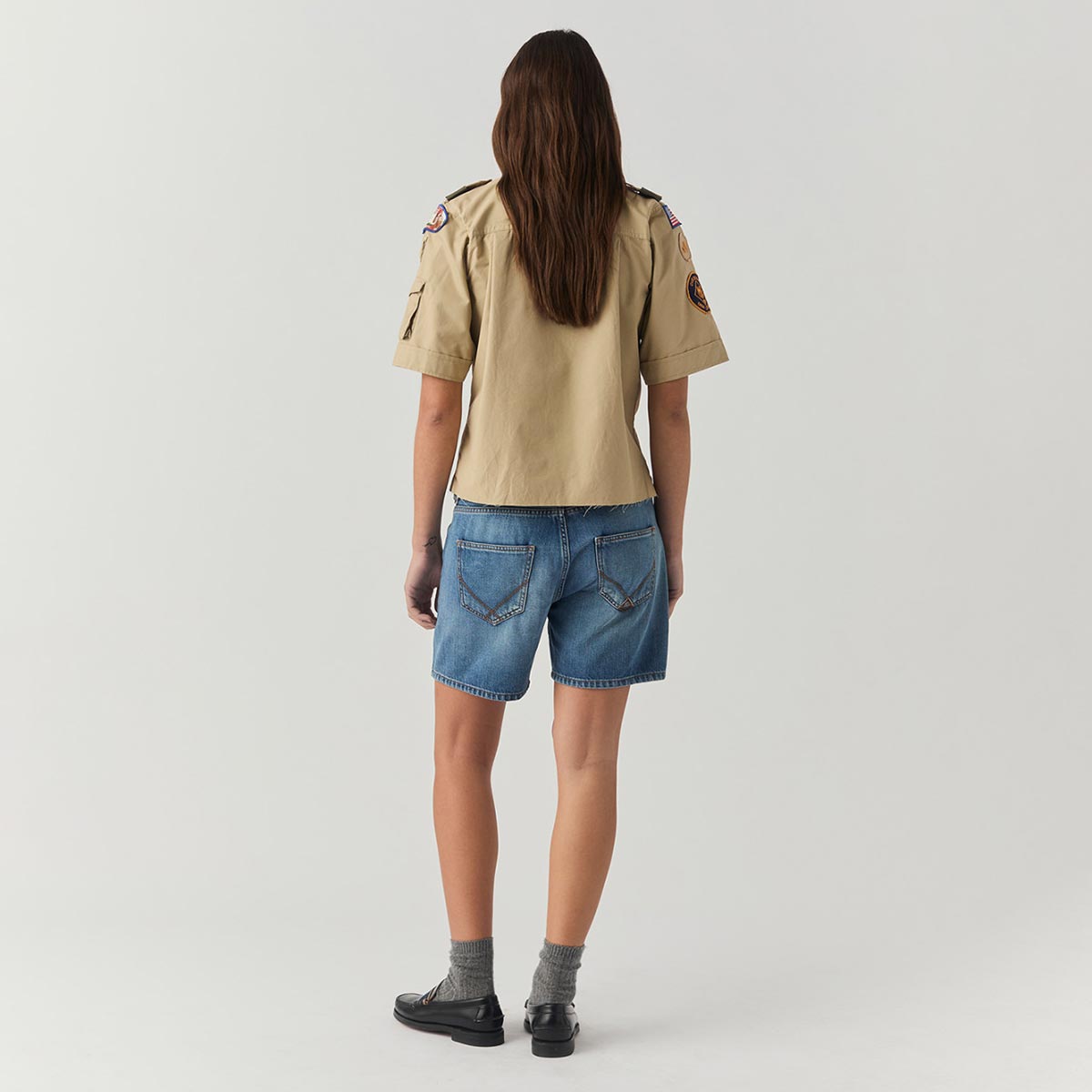 Bermuda short in jeans