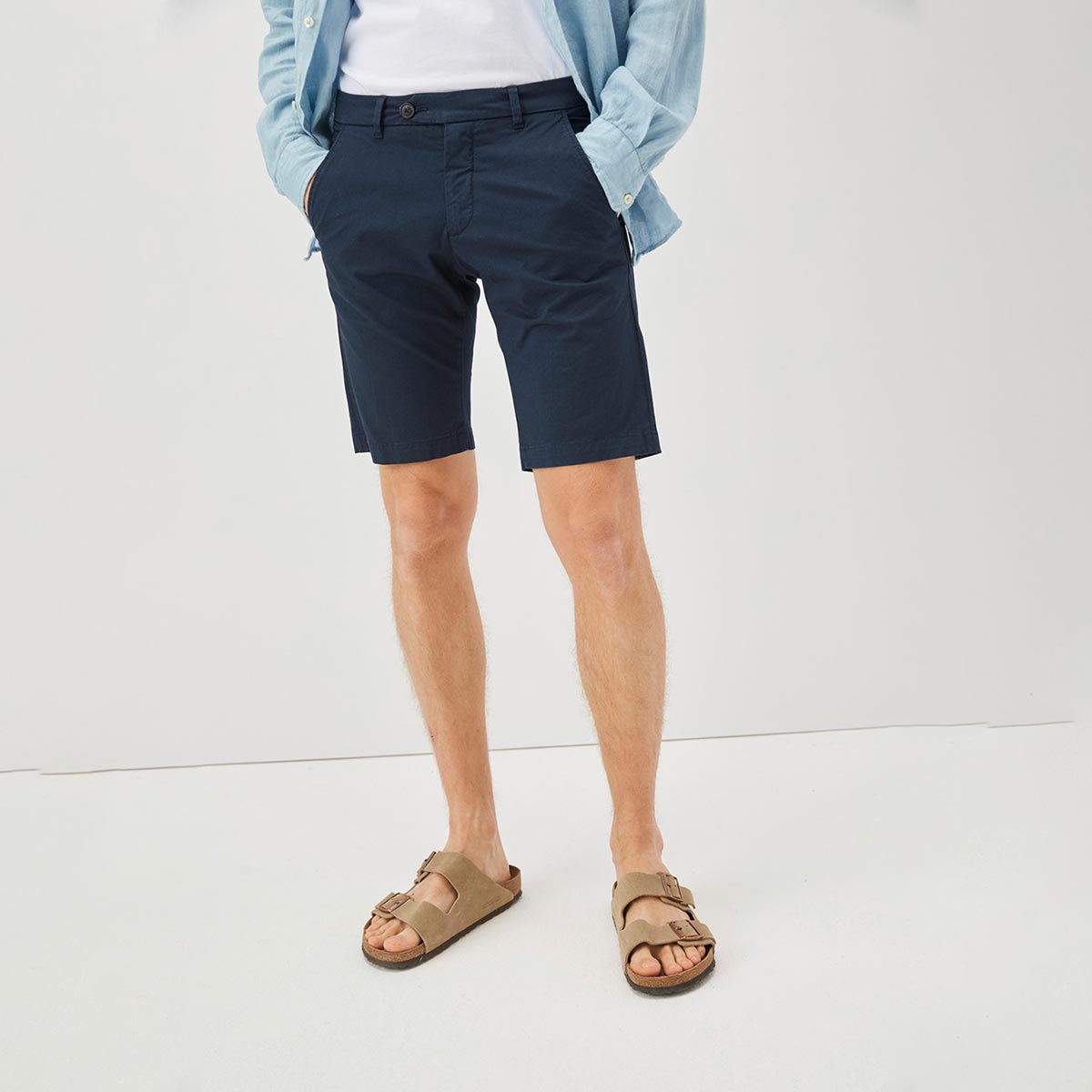 Bermuda chino blu