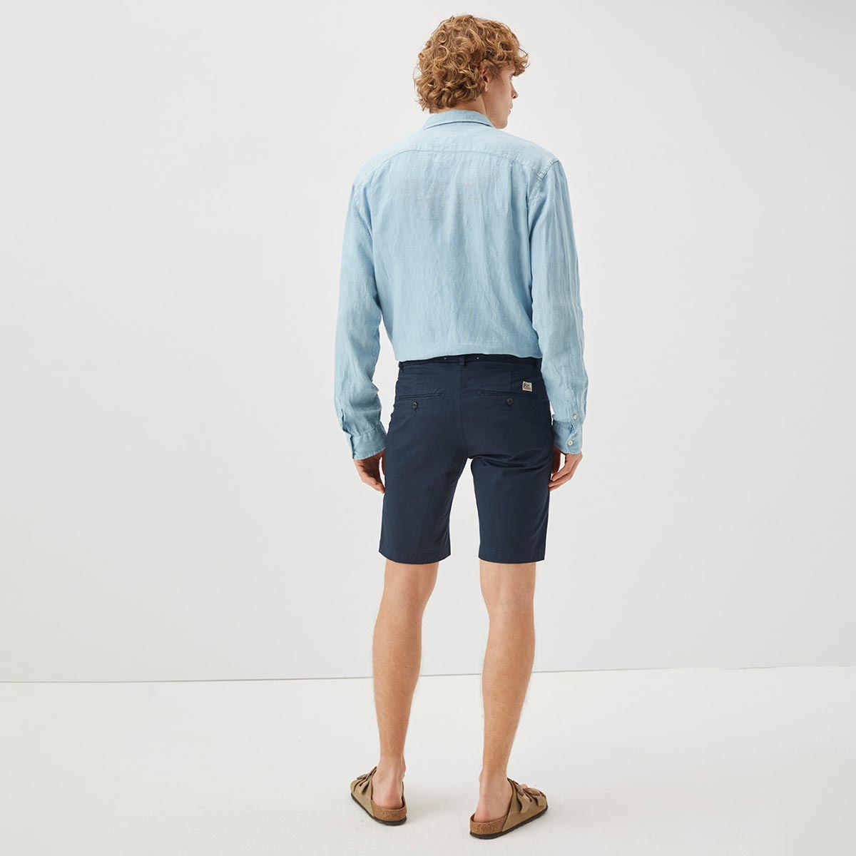 Bermuda chino blu