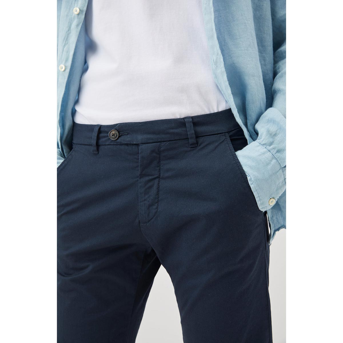Bermuda chino blu