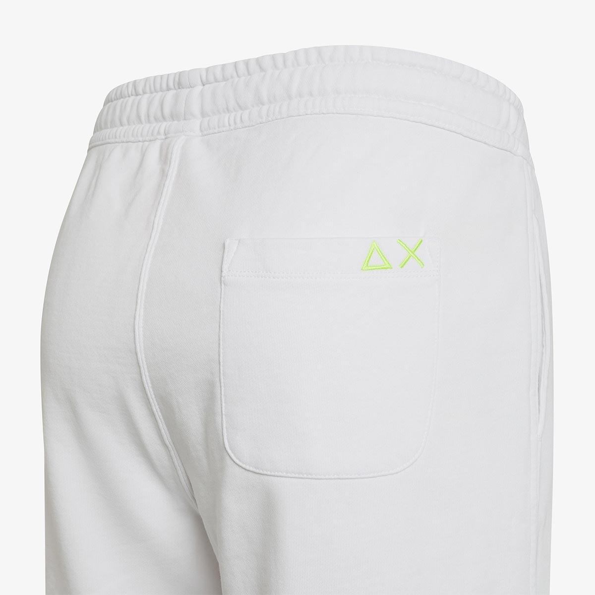 Bermuda in felpa bianco