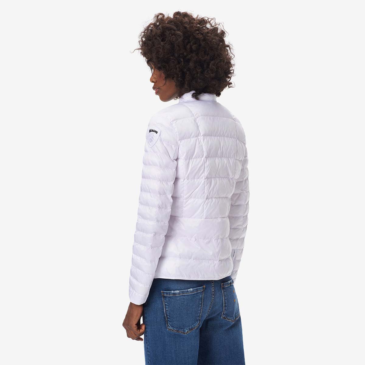 Piumino 100gr corto bianco