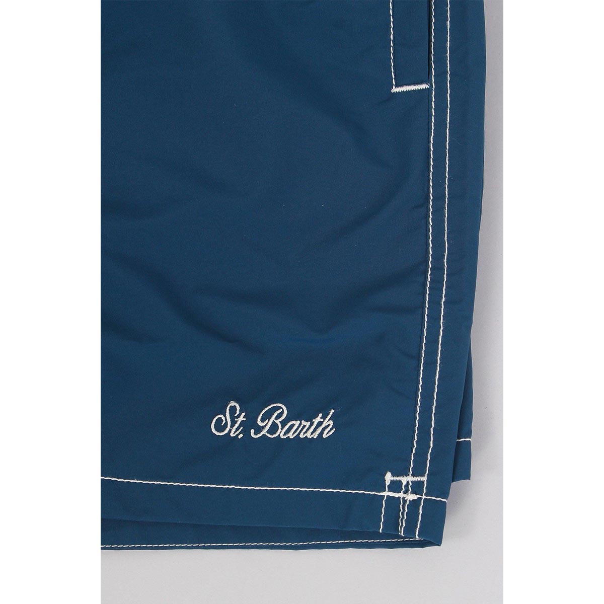 Boxer mare blu con ricamo