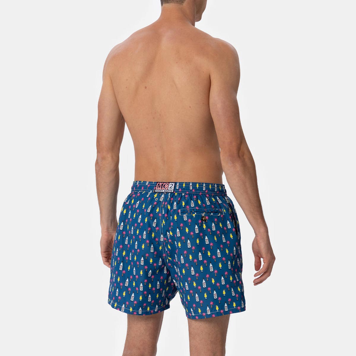 Boxer mare con micro stampa cocktail