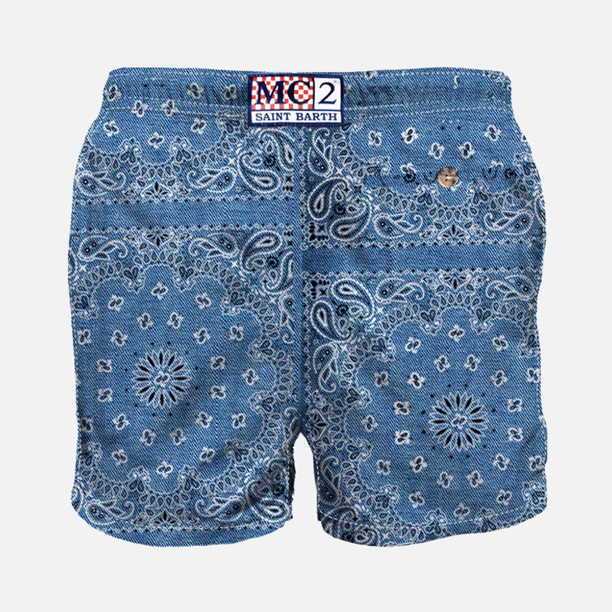 Boxer fantasia bandana effetto denim