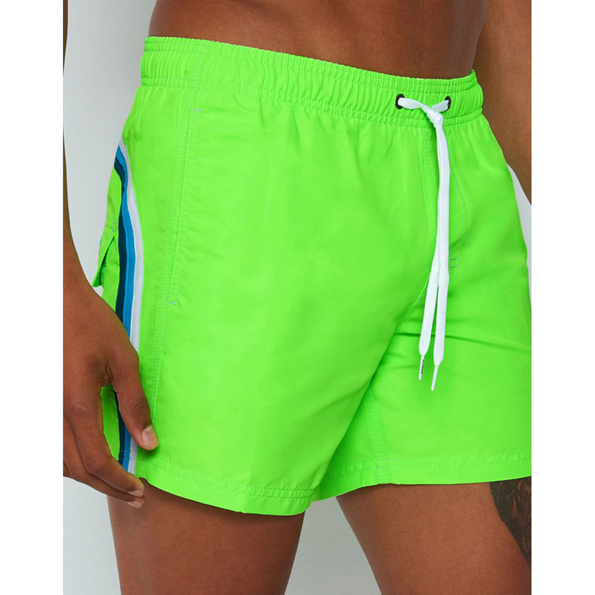 Boxer mare verde fluo con banda